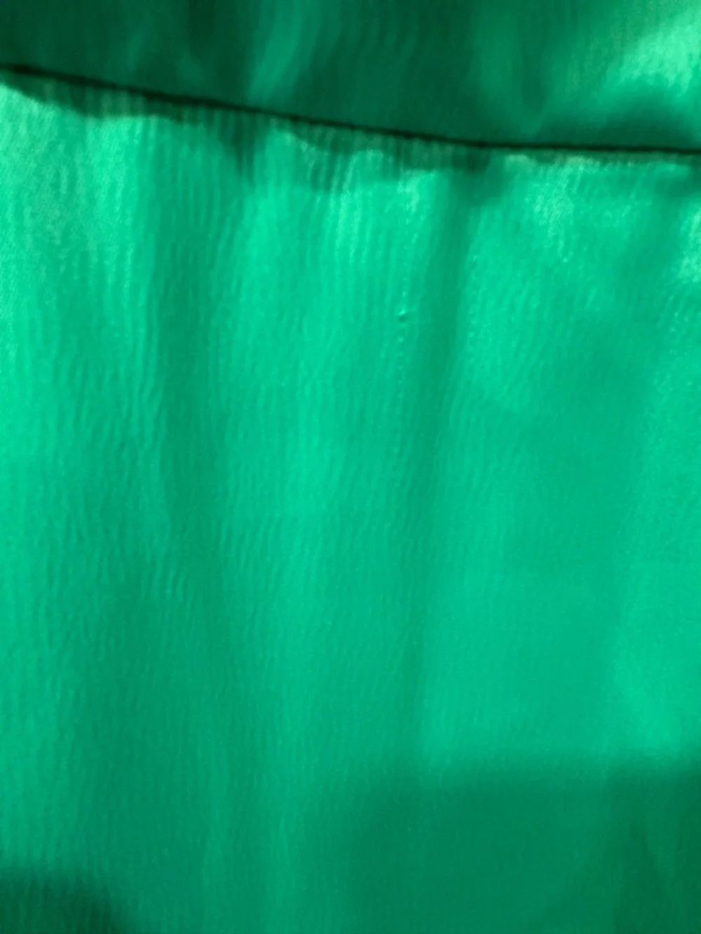 Blue Rain Francesca’s $54 Emerald Green Satin Midi Dress with Side Slit XL *see - Picture 11 of 12